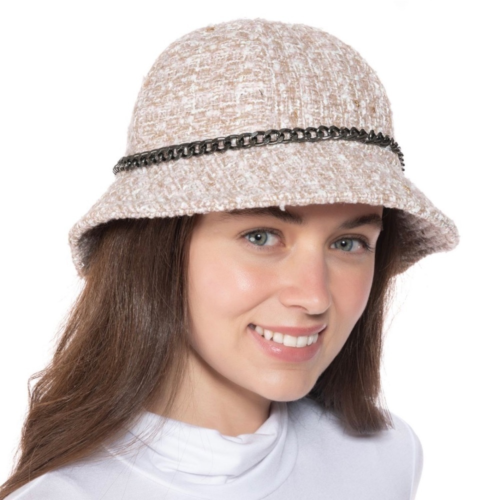 INC Chain Trim Cloche Hat